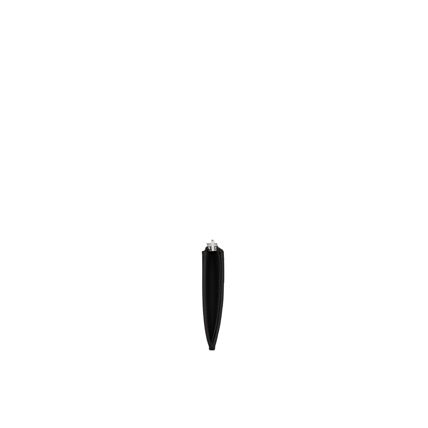 Visuel 3 : Saint Laurent Accessoire | Porte cartes Cassandre en cuir noir et argent | Boutique Parenthese