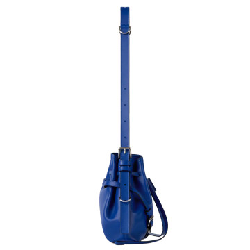 Visuel 3 : Givenchy | Sac Voyou bucket small en cuir cobalt| Boutique de sacs luxe Parenthese