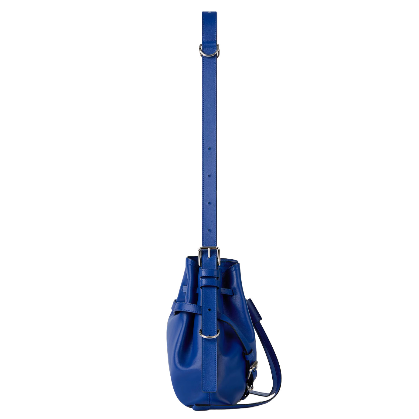 Visuel 3 : Givenchy | Sac Voyou bucket small en cuir cobalt| Boutique de sacs luxe Parenthese