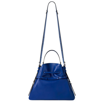 Visuel 4 : Givenchy | Sac Voyou bucket small en cuir cobalt| Boutique de sacs luxe Parenthese