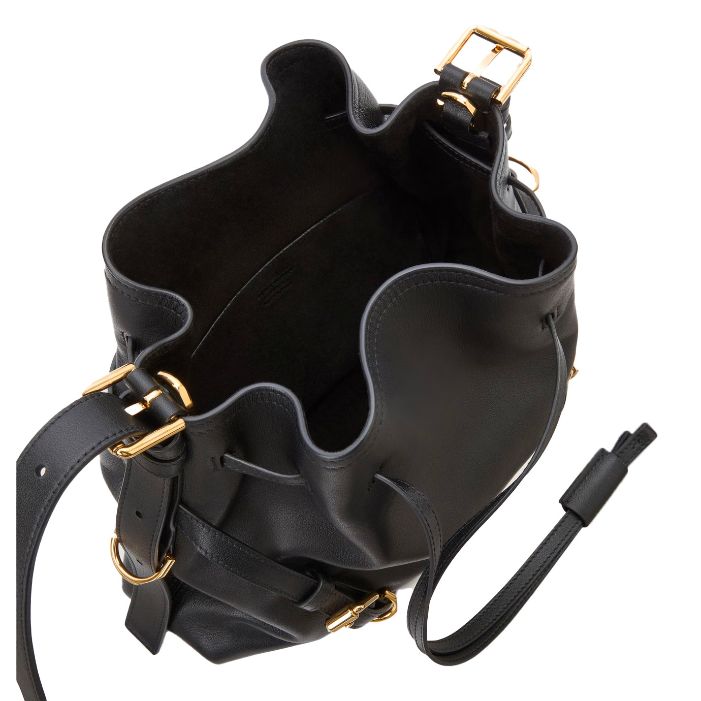 Visuel 5 : Givenchy | Sac Voyou bucket small en cuir noir| Boutique de sacs luxe Parenthese