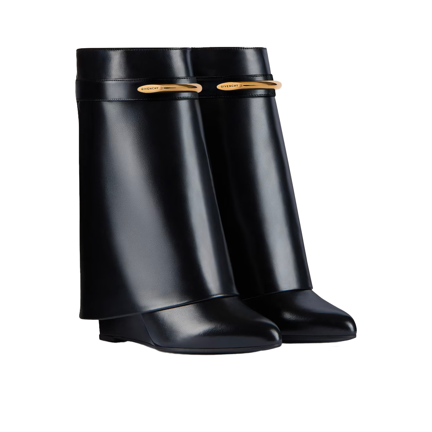 Visuel 2 : Givenchy | Bottines Shark Pinch en cuir noir| Boutique Parenthese