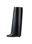 Visuel 3 : Givenchy | Botte Shark Pinch en cuir noir| Boutique Parenthese