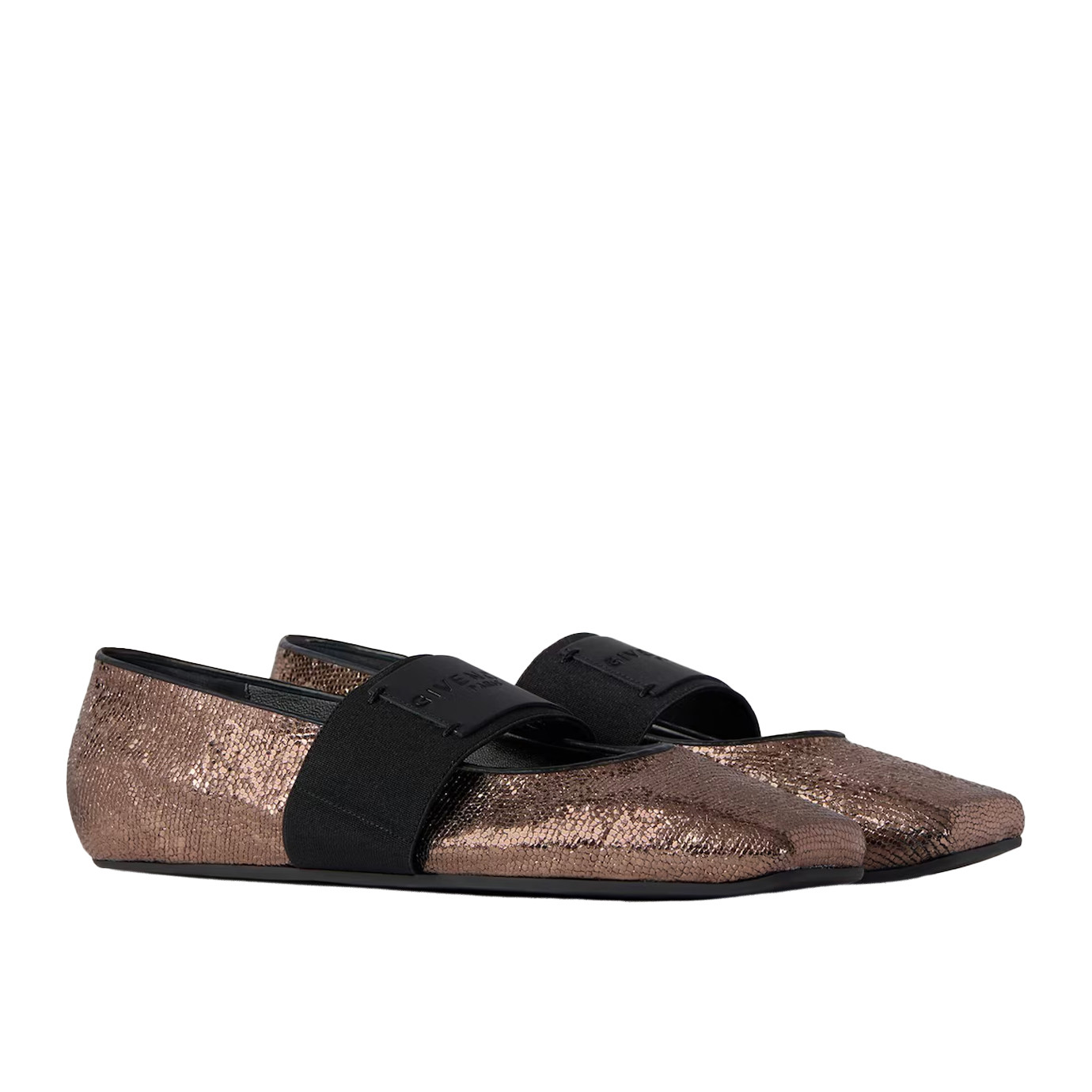 Visuel 2 : Collection Givenchy Bordeaux | Ballerine sliced square paillette| Boutique Parenthese