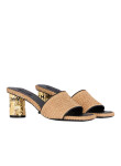 Visuel 2 : Collection Givenchy Bordeaux | Mule 65 en raphia naturel| Boutique Parenthese