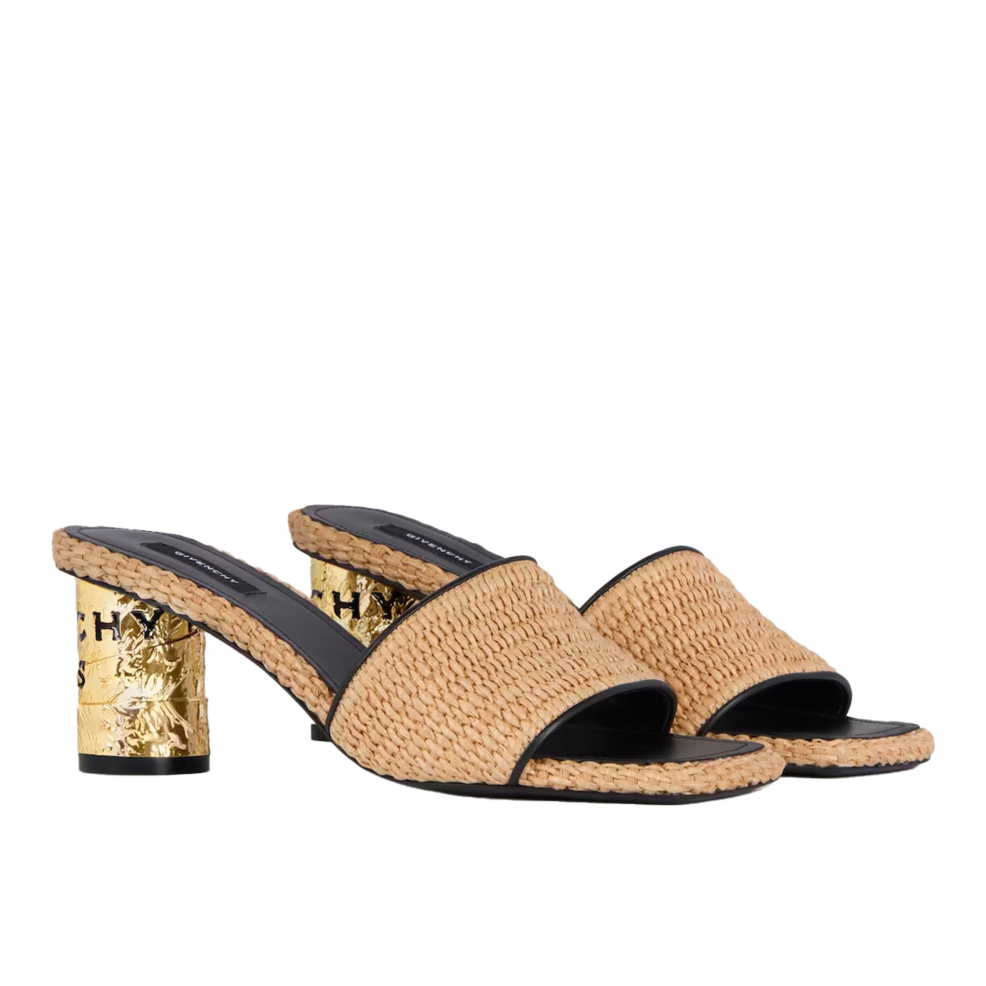 Visuel 2 : Collection Givenchy Bordeaux | Mule 65 en raphia naturel| Boutique Parenthese
