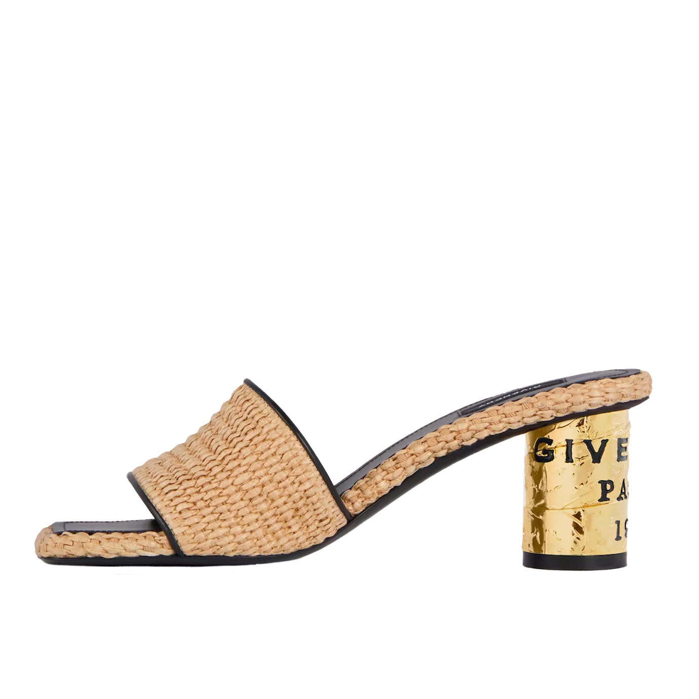 Visuel 3 : Collection Givenchy Bordeaux | Mule 65 en raphia naturel| Boutique Parenthese