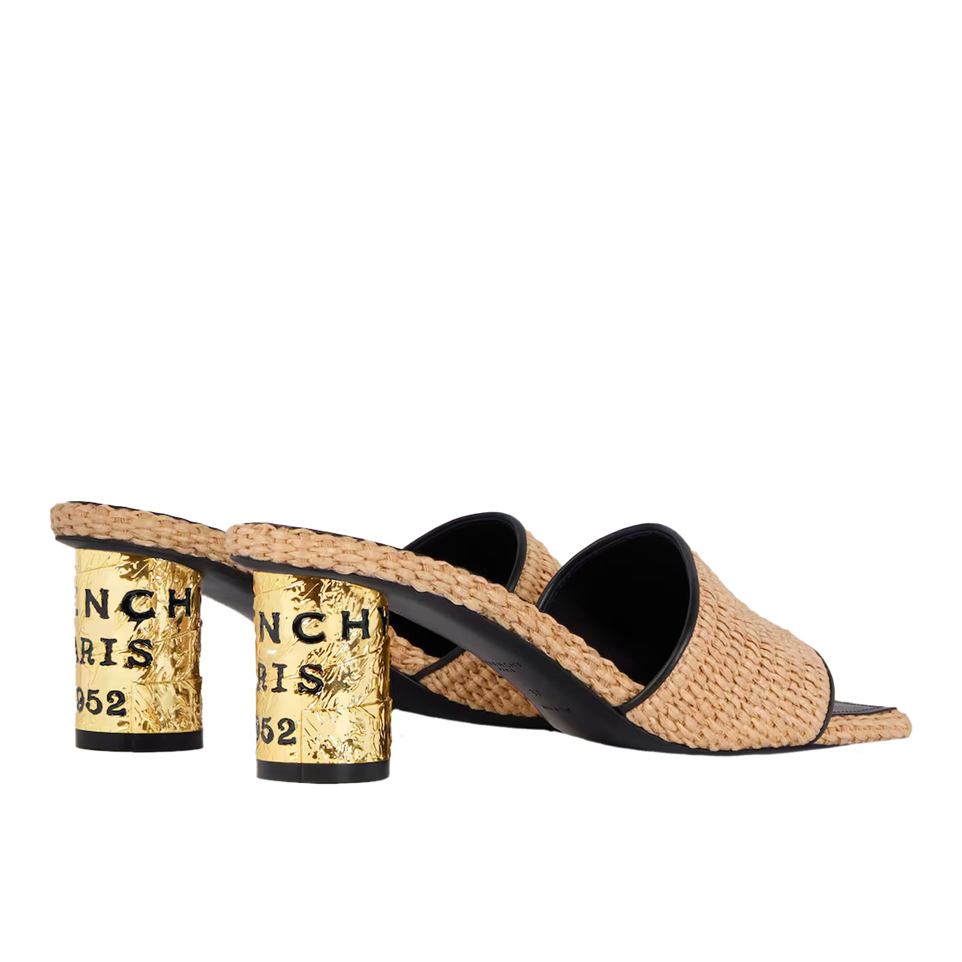 Visuel 4 : Collection Givenchy Bordeaux | Mule 65 en raphia naturel| Boutique Parenthese