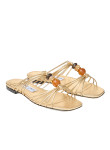 Visuel 2 : Collection Jimmy Choo| Mule plate Lova gold | Boutique Parenthese Bordeaux