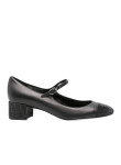 Visuel 1 : Collection René Caovilla Bordeaux | Kristen Mary Jane en cuir noir| Boutique de chaussures de Luxe pour femme