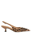 Visuel 1 : Collection René Caovilla Bordeaux | Escarpin Trifora camel| Boutique de chaussures de Luxe pour femme