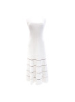 Visuel 1 : Collection Alaia Bordeaux | Robe longue blanche ajourée | Robe de Luxe Parenthese Bordeaux
