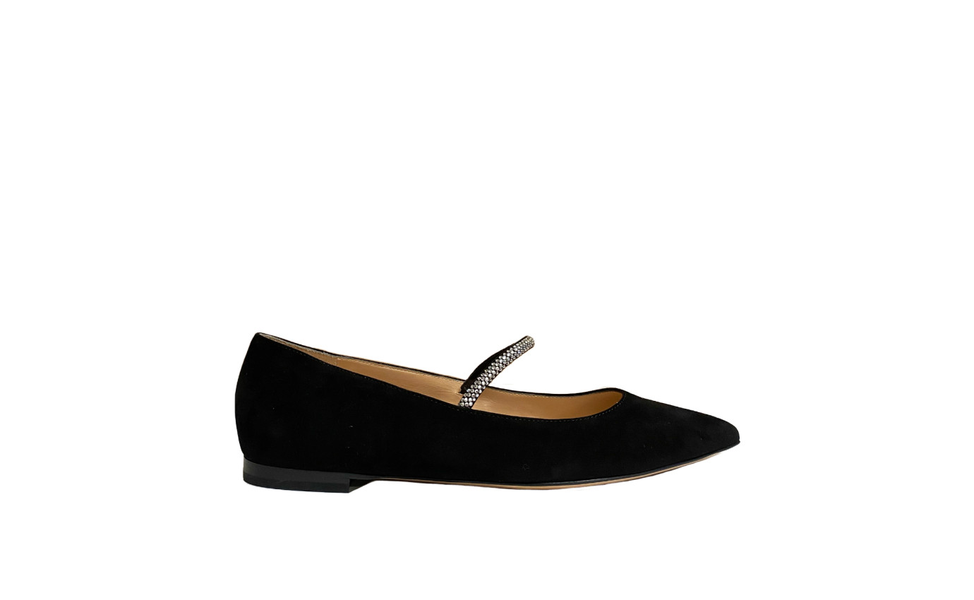 Visuel 1 : Collection Gianvito Rossi Bordeaux | Ballerine noir| Boutique de chaussures de Luxe Parenthese