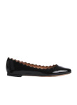 Visuel 1 : Collection Chloé Bordeaux | Ballerine Lauren en cuir verni noir | Boutique de chaussure de Luxe Parenthese Bordeaux