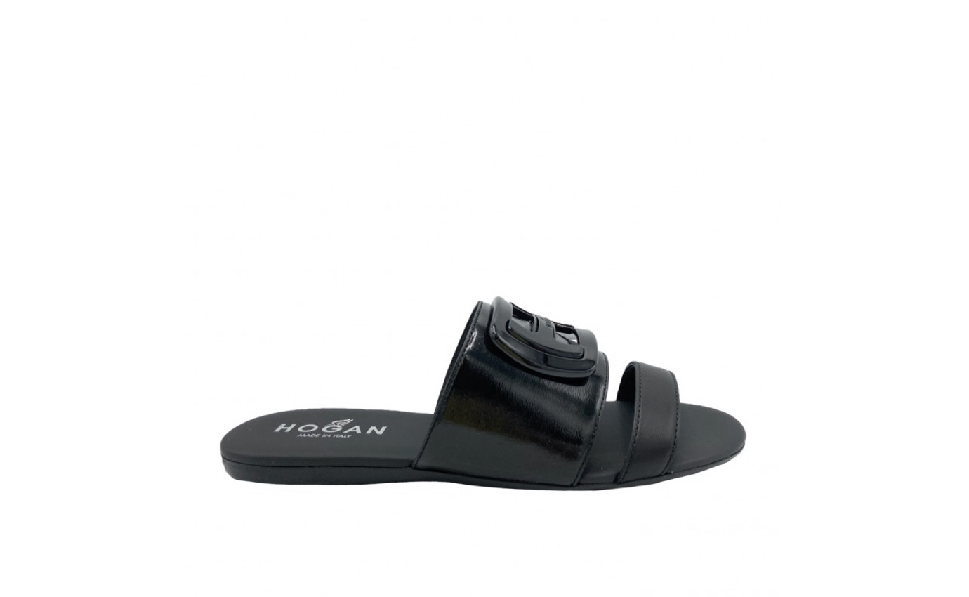 Visuel 1 : Hogan | Sandale Hogan Valencia Noir | Boutique Parenthese