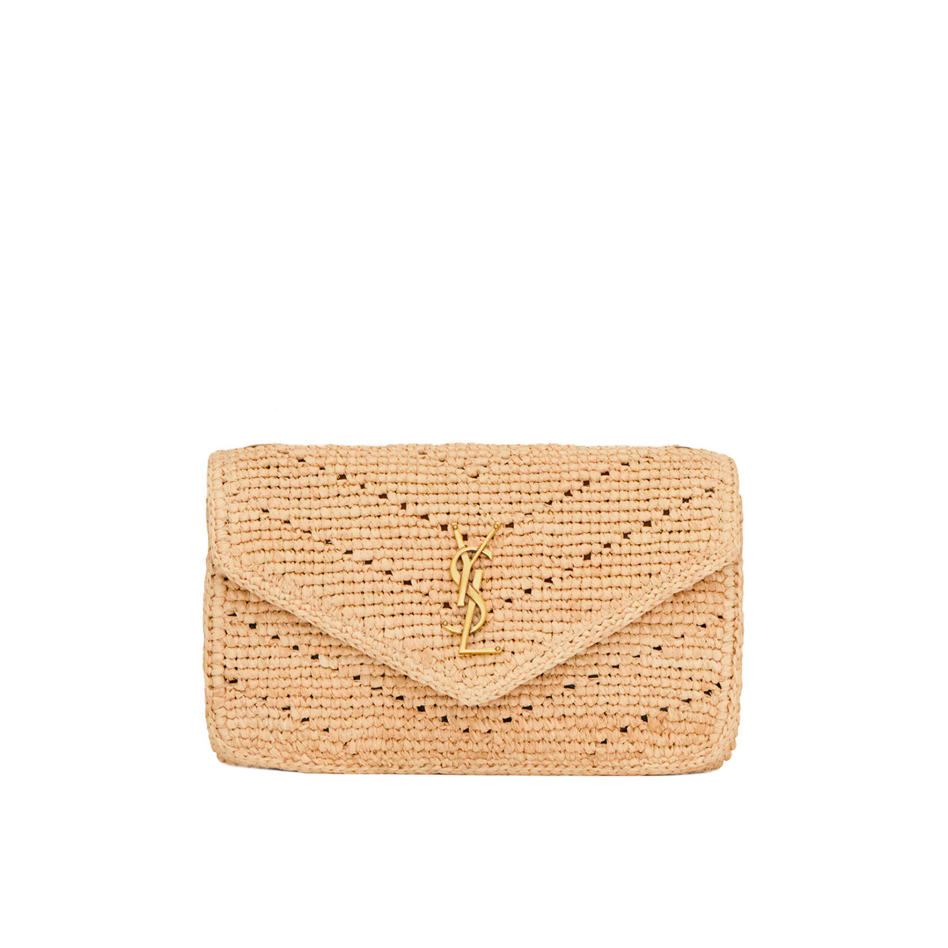 Visuel 1 : Saint Laurent Sac | Loulou small en raphia et bijouterie or | Boutique Parenthese Bordeaux
