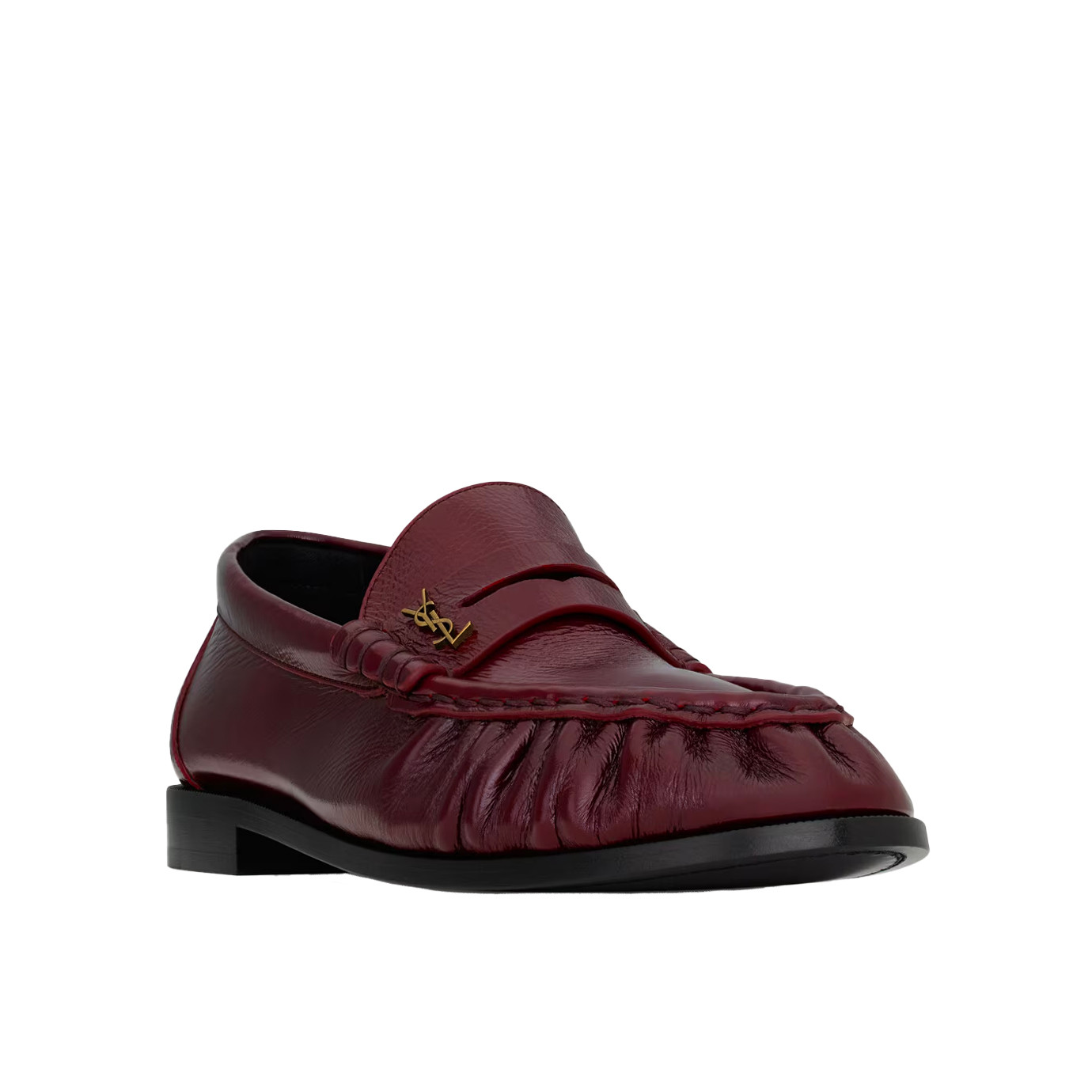 Visuel 3 : Saint Laurent Chaussure | Le loafer Supple en cuir vintage bordeaux| Boutique Parenthese Bordeaux