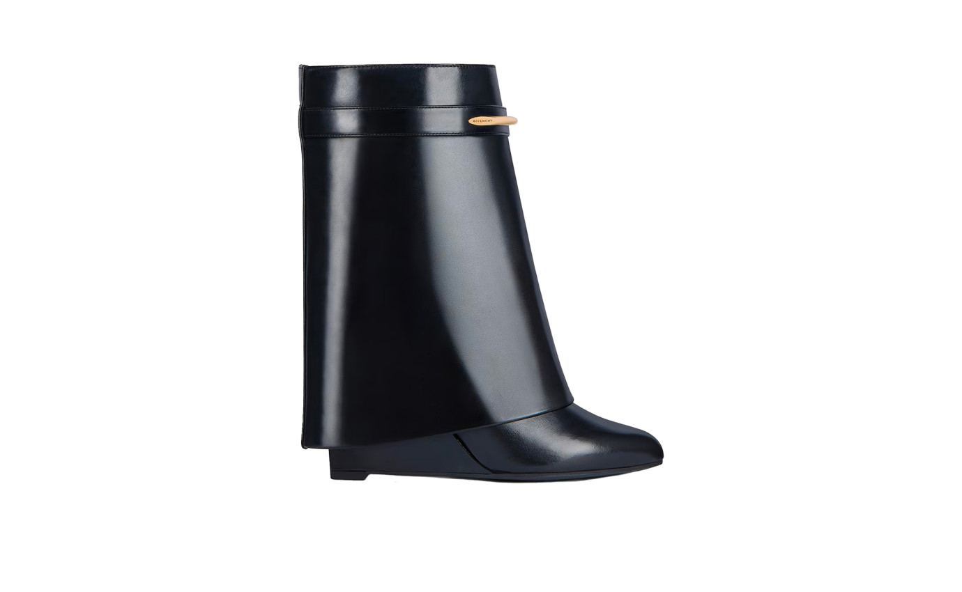 Visuel 1 : Givenchy | Bottines Shark Pinch en cuir noir| Boutique Parenthese