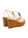 Visuel 3 : Collection Jimmy Choo| Compensé Lemi 100 gold | Boutique Parenthese Bordeaux