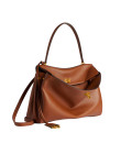 Visuel 2 : Collection Balenciaga Bordeaux | Sac Rodeo médium en cuir new tan| Sac de Luxe Parenthese Bordeaux