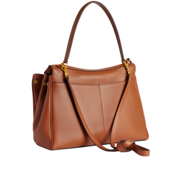 Visuel 3 : Collection Balenciaga Bordeaux | Sac Rodeo médium en cuir new tan| Sac de Luxe Parenthese Bordeaux