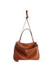 Visuel 4 : Collection Balenciaga Bordeaux | Sac Rodeo médium en cuir new tan| Sac de Luxe Parenthese Bordeaux