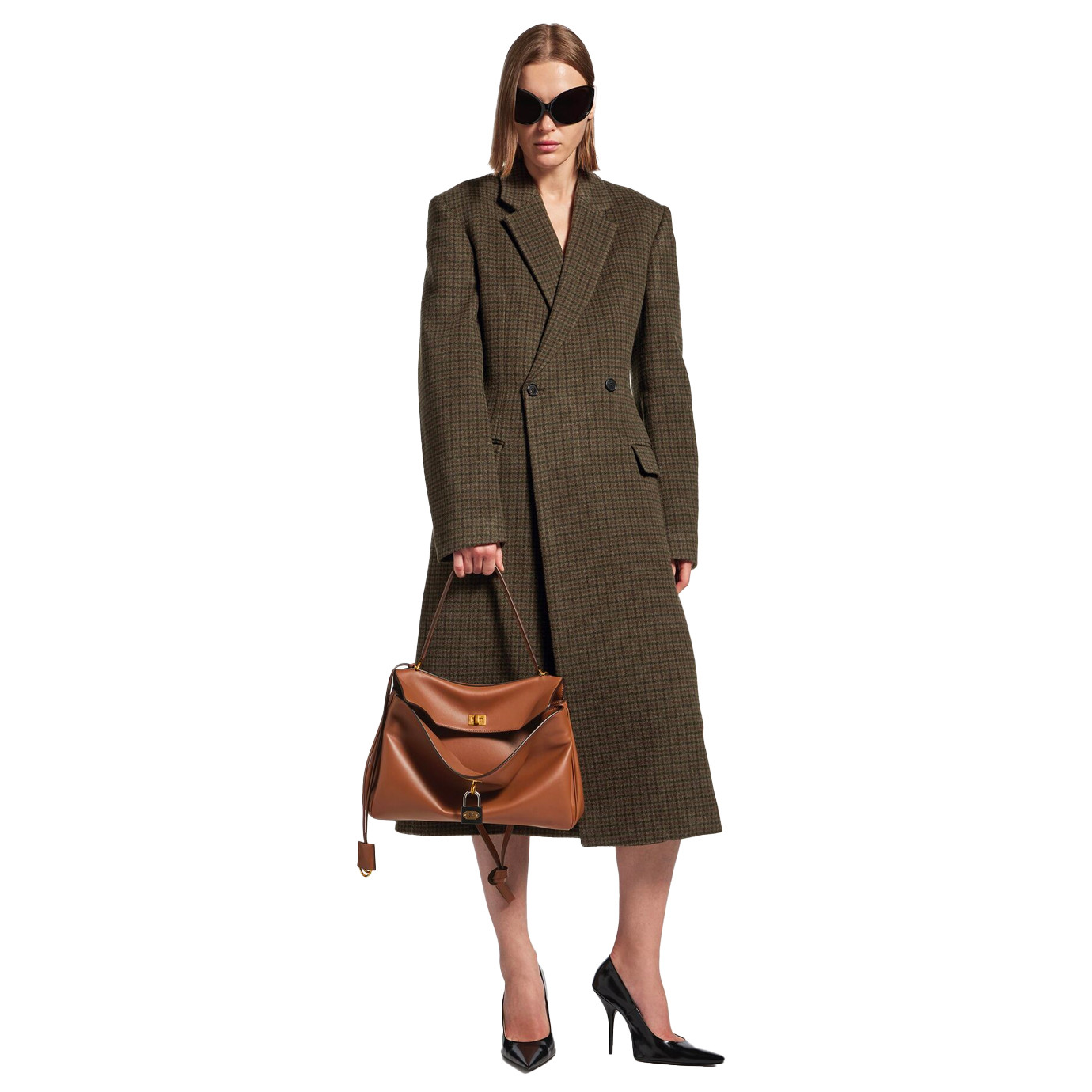 Visuel 7 : Collection Balenciaga Bordeaux | Sac Rodeo médium en cuir new tan| Sac de Luxe Parenthese Bordeaux
