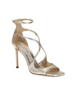 Visuel 3 : Jimmy Choo | Sandale Azia 9,5 cm platinum | Boutique Parenthese Bordeaux