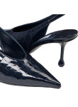Visuel 3 : jimmy Choo | Escarpin Isa en croco marine| Boutique Parenthese Bordeaux