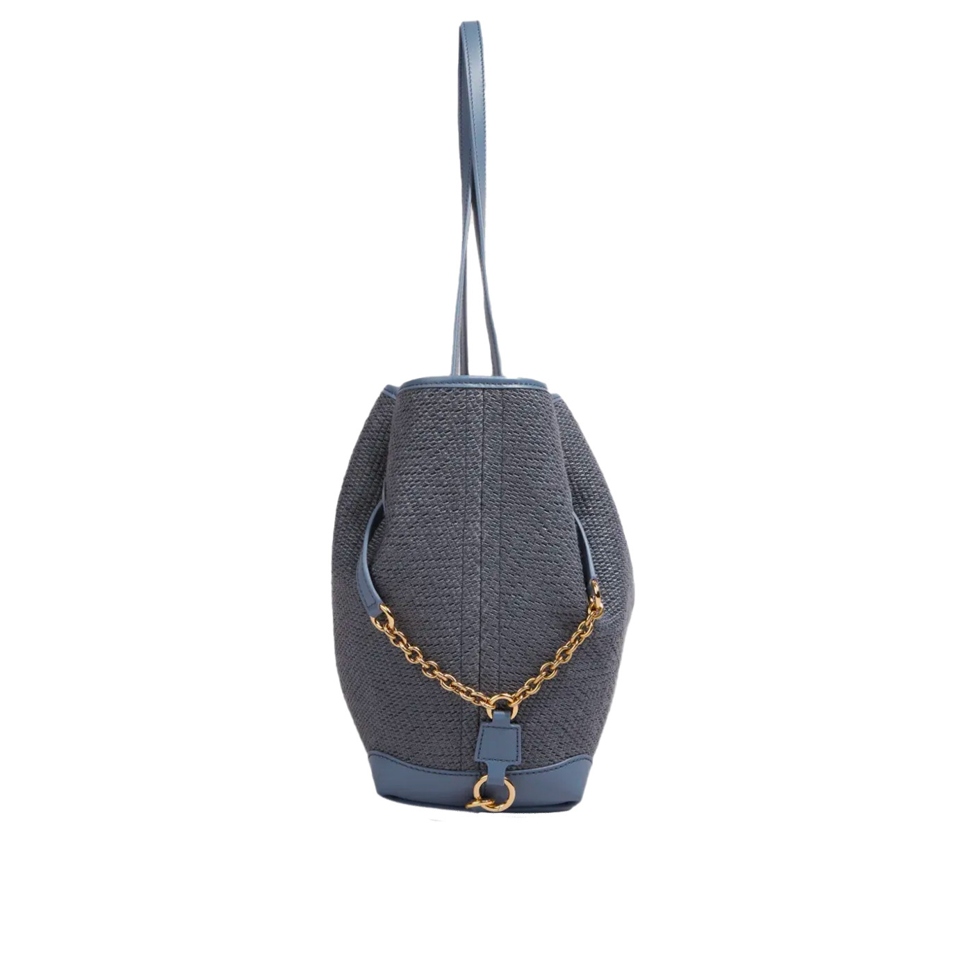 Visuel 3 : Chloé| Cabas Clover en toile et cuir bleu| Boutique Parenthese Bordeaux