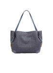 Visuel 4 : Chloé| Cabas Clover en toile et cuir bleu| Boutique Parenthese Bordeaux