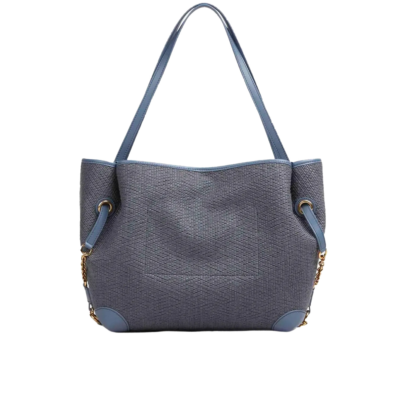 Visuel 4 : Chloé| Cabas Clover en toile et cuir bleu| Boutique Parenthese Bordeaux