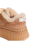 Visuel 3 : Collection Chloé chaussures | Sneakers Nama shearling| Boutique Parenthese Bordeaux
