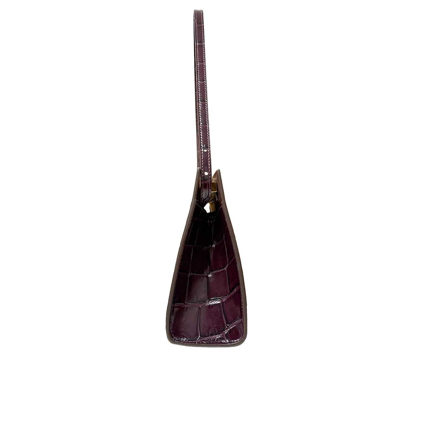 Visuel 4 :  Jacquemus | Le Salon en cuir dark burgundy effet croco|Boutique Parenthese Bordeaux