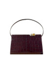 Visuel 1 :  Jacquemus | Le Salon en cuir dark burgundy effet croco|Boutique Parenthese Bordeaux