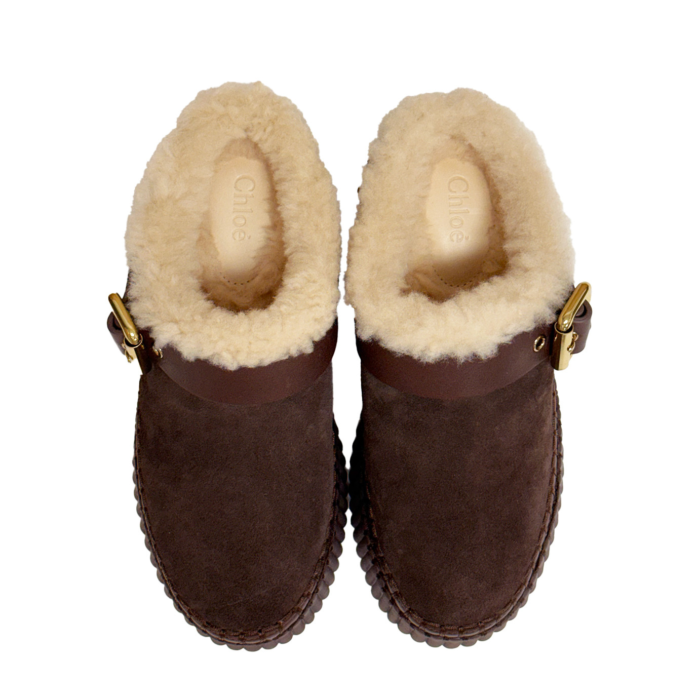 Visuel 4 : Collection Chloé Bordeaux | Mule compensée Nama marron | Boutique Parenthese Bordeaux