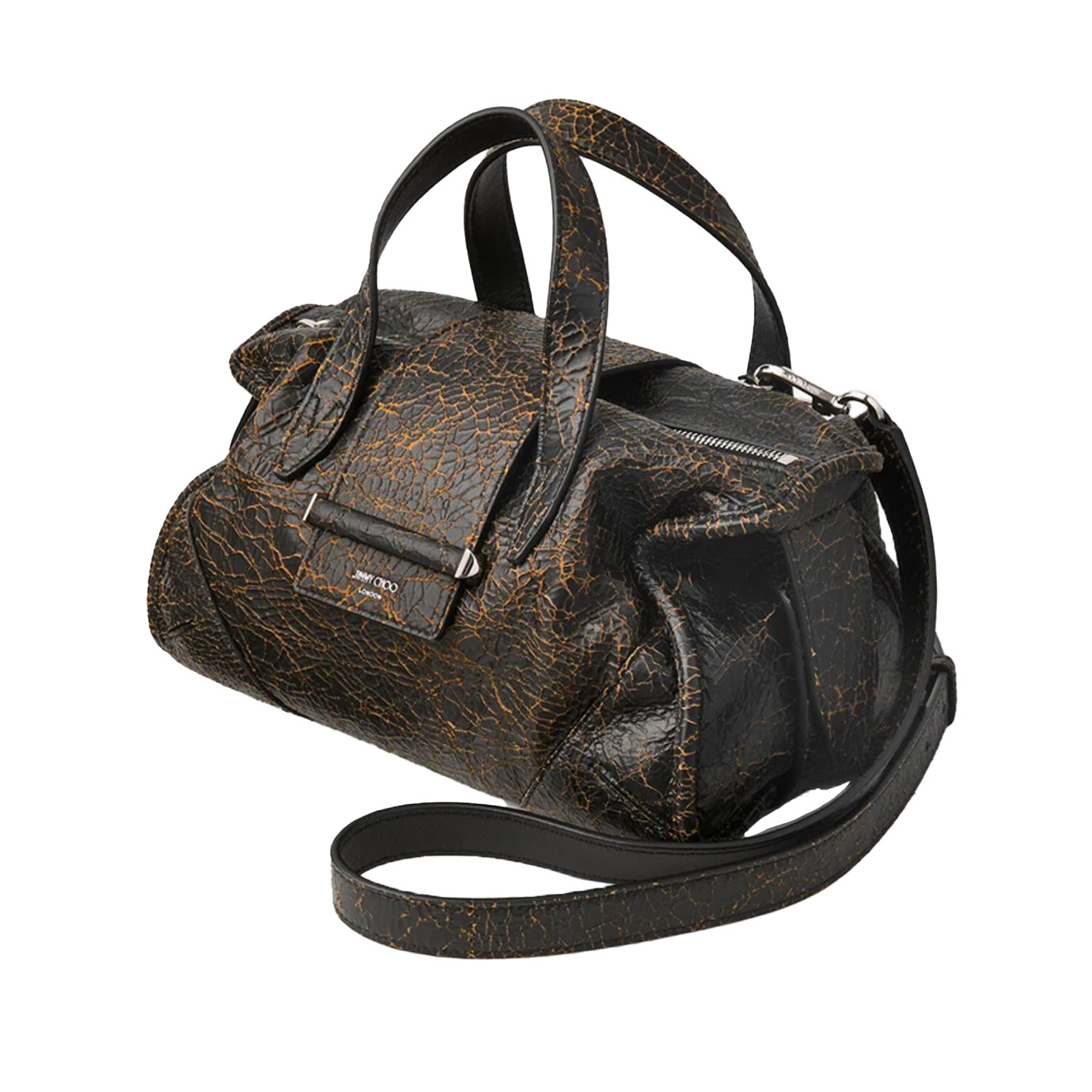 Visuel 2 : Collection Jimmy Choo Bordeaux | Sac Bar Holdall small toffee| Sacs de luxe Parenthese Bordeaux
