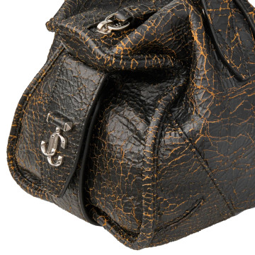 Visuel 3 : Collection Jimmy Choo Bordeaux | Sac Bar Holdall small toffee| Sacs de luxe Parenthese Bordeaux