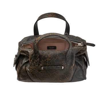 Visuel 4 : Collection Jimmy Choo Bordeaux | Sac Bar Holdall small toffee| Sacs de luxe Parenthese Bordeaux