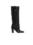 Visuel 1 : Collection Jimmy Choo Bordeaux | Botte Anouk en cuir noir| Chaussures de luxe Parenthese Bordeaux