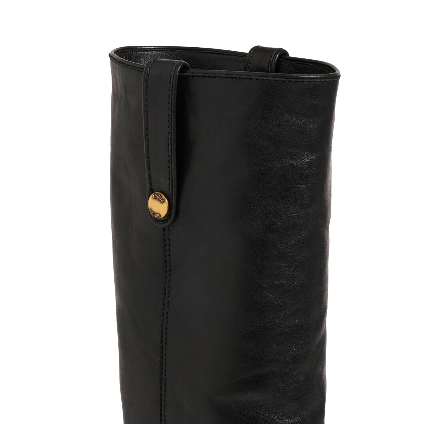 Visuel 4 : Collection Jimmy Choo Bordeaux | Botte Anouk en cuir noir| Chaussures de luxe Parenthese Bordeaux