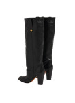 Visuel 5 : Collection Jimmy Choo Bordeaux | Botte Anouk en cuir noir| Chaussures de luxe Parenthese Bordeaux