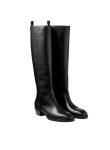 Visuel 3 : Collection Jimmy Choo Bordeaux | Botte Mave en cuir noir| Chaussures de luxe Parenthese Bordeaux