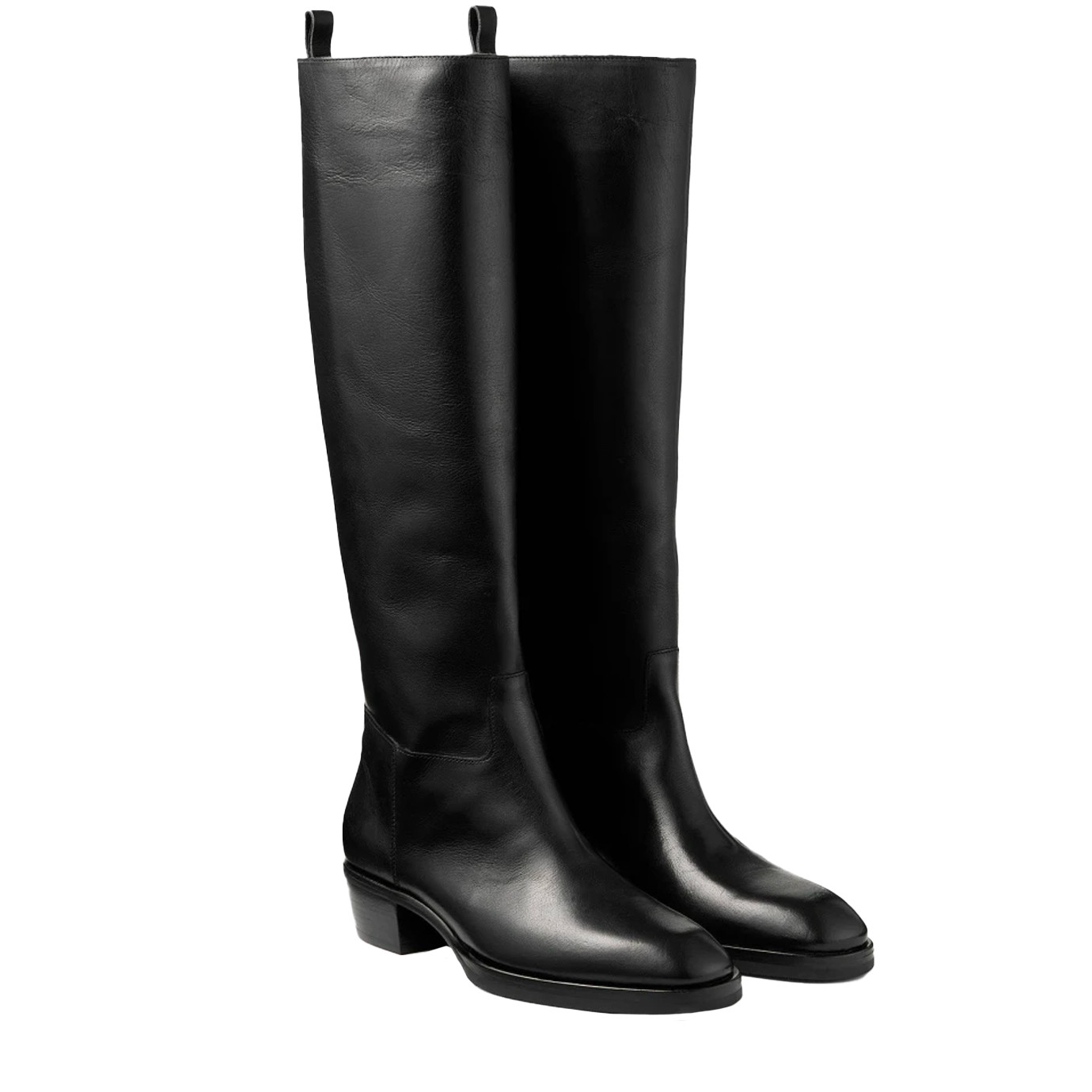 Visuel 3 : Collection Jimmy Choo Bordeaux | Botte Mave en cuir noir| Chaussures de luxe Parenthese Bordeaux