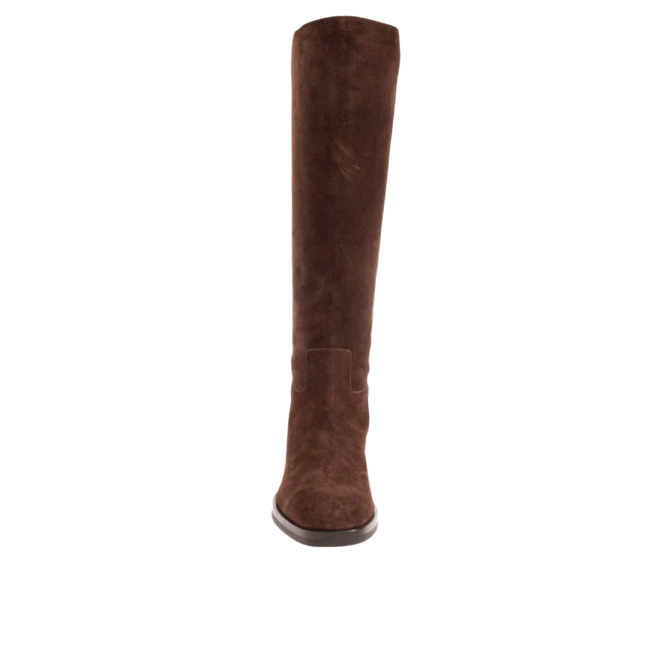 Visuel 4 : Collection Jimmy Choo Bordeaux | Botte Mave en veau velours chocolat| Chaussures de luxe Parenthese Bordeaux