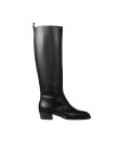 Visuel 1 : Collection Jimmy Choo Bordeaux | Botte Mave en cuir noir| Chaussures de luxe Parenthese Bordeaux