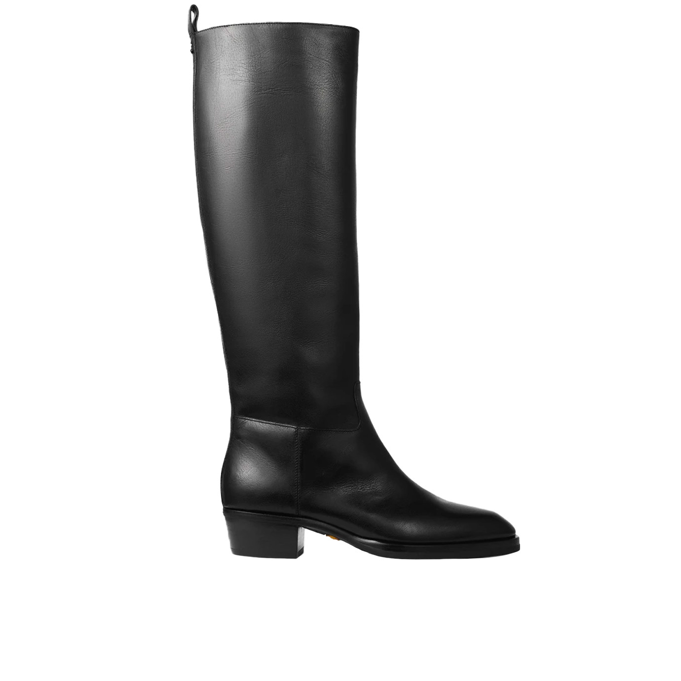 Visuel 1 : Collection Jimmy Choo Bordeaux | Botte Mave en cuir noir| Chaussures de luxe Parenthese Bordeaux