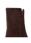 Visuel 3 : Collection Jimmy Choo Bordeaux | Boots Eliot en veau velours chocolat| Chaussures de luxe Parenthese Bordeaux