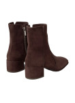 Visuel 4 : Collection Jimmy Choo Bordeaux | Boots Eliot en veau velours chocolat| Chaussures de luxe Parenthese Bordeaux