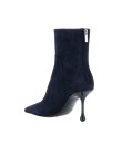 Visuel 2 : Collection Jimmy Choo Bordeaux | Boots Cycas en veau velours marine| Chaussures de luxe Parenthese Bordeaux